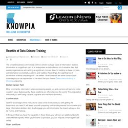 Benefits of Data Science Training Knowpia