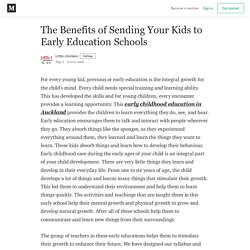 The Benefits of Sending Your Kids to Early Education Schools