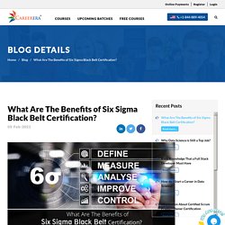 What Are The Benefits of Six Sigma Black Belt Certification?