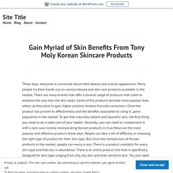 Tony Moly Korean Skincare