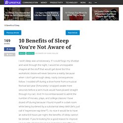 10 Benefits of Sleep You're Not Aware of