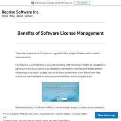 Benefits of Software License Management