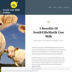 5 Benefits Of SouthVilleMaelk Cow Milk – Fresh Cow Milk Online