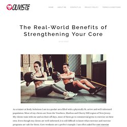The Real-World Benefits of Strengthening Your Core