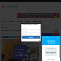 Benefits of Studying in Australia - Texas Review