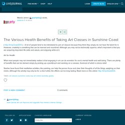 The Various Health Benefits of Taking Art Classes in Sunshine Coast