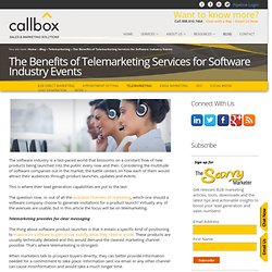 The Benefits of Telemarketing Services for Software Industry Events