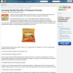 Amazing Health Benefits of Turmeric Powder