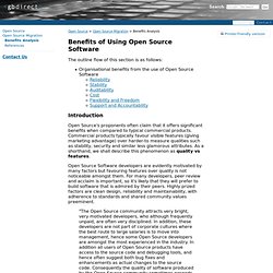 Benefits of Using Open Source Software