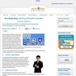 Top 10 Benefits of BYOD in School Wireless Networks