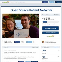 Open Source Patient Network by Benjamin Diedrichsen