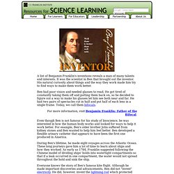 Benjamin Franklin and His Inventions
