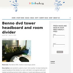 Benno dvd tower headboard and room divider
