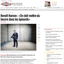 Benoît Hamon : «On doit mettre du beurre dans les épinards»