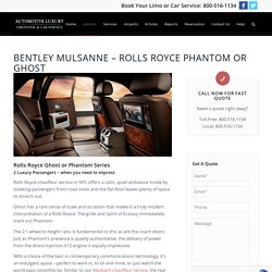 Rolls Royce Chauffeur Service