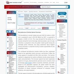 Benzalkonium Chloride Market Size, Share, Growth