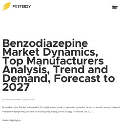 Benzodiazepine Market Dynamics, Top Manufacturers Analysis, Trend and Demand, Forecast to 2027