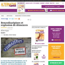 Benzodiazépines et explosion de démences