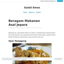 Beragam Makanan Asal Jepara – Gulali Emas