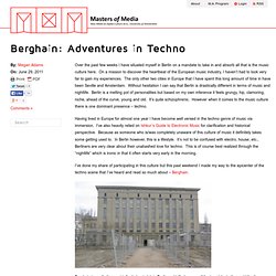 Berghain: Adventures in Techno