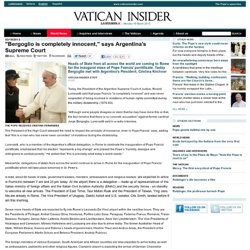 "Bergoglio is completely innocent," says Argentina's Supreme Court