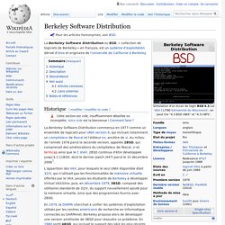 BSD Berkeley Software Distribution