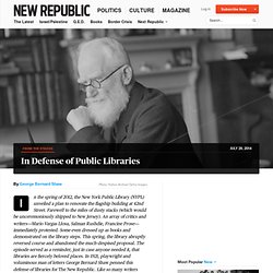 George Bernard Shaw's Defense of Public Libraries