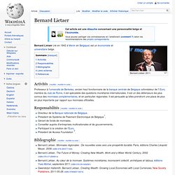 Bernard Lietaer - Wikipdia