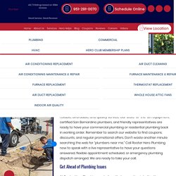 BBB Accredited Plumbers in San Bernardino, CA