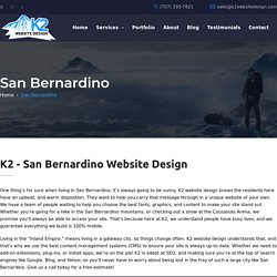 K2 - San Bernardino Website Design / SEO / WordPress / Hosting