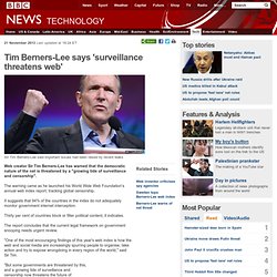 Tim Berners-Lee says 'surveillance threatens web'