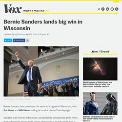 Bernie Sanders lands big win in Wisconsin