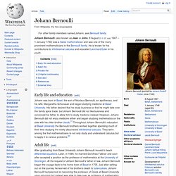 Johann Bernoulli