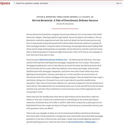 Steven Bernstein- A Tale of Foreclosure Defense... - Steven W. Bernstein, Foreclosure Defense, LLC Atlanta, GA - Quora