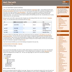 A YUI DataTable Styled GridView