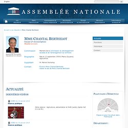 Mme Chantal Berthelot : Assemblée Nationale