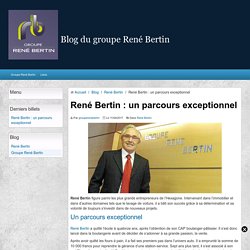 René Bertin : un parcours exceptionnel