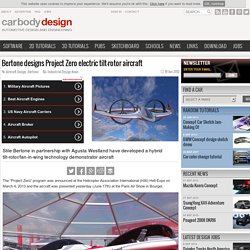Bertone designs Project Zero electric tilt-rotor aircraft