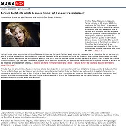Bertrand Cantat et le suicide de son ex-femme : est-il un pervers narcissique ?