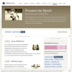 □ Berühmte Frauen im Sport · geboren.am