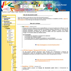 Besançon Portail Langues - Sites de documents audio