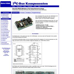 I2C RS232 modem 2 Description / I2C RS232 interface description
