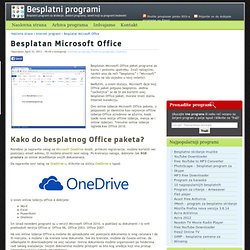 Besplatan Microsoft Office