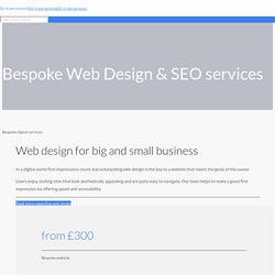 ① Bespoke Web Design & SEO services - Dr. IT SEO Birmingham
