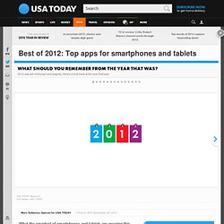 Best of 2012: Top apps for smartphones and tablets