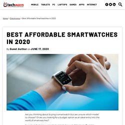 Best Affordable Smartwatches in 2020