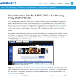 Best Alternative Sites for RARBG 2019