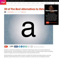 30 of The Best Alternatives to Helvetica
