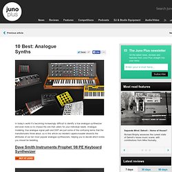 10 Best: Analogue Synths