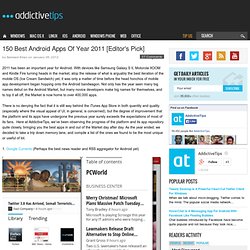 150 Best Android Apps Of Year 2011 [Editor's Pick]